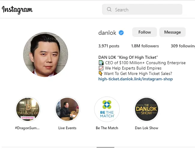 Dan Lok Instagram